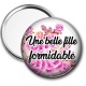 Miroir de poche - une belle fille formidable