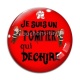 Cabochon Verre - je suis un pompier qui déchire