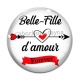 Cabochon Verre - belle fille d'amour forever