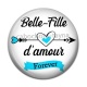 Cabochon Résine - belle fille d'amour forever