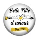 Cabochon Résine - belle fille d'amour forever