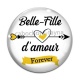 Cabochon Verre - belle fille d'amour forever