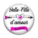 Cabochon Verre - belle fille d'amour forever