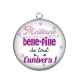 Pendentif Cabochon Argent - meilleure belle fille de tout l'univers