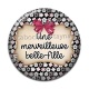 Cabochon Résine - une merveilleuse belle fille