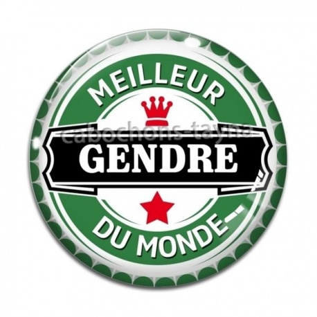 Cabochon Verre - meilleur gendre du monde