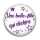 Cabochon Verre - une belle fille qui déchire