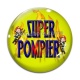 Cabochon Verre - super pompier