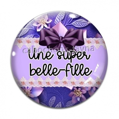 Cabochon Verre - une super belle fille