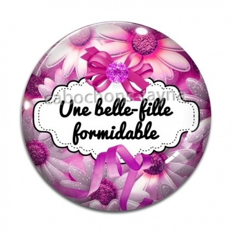 Cabochon Verre - belle fille formidable