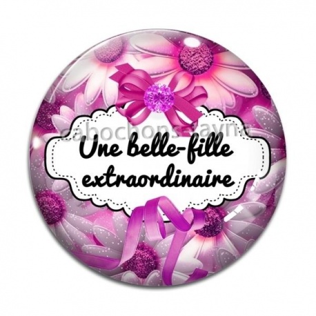 Cabochon Verre - belle fille extraordinaire
