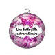 Pendentif Cabochon Argent - belle fille extraordinaire