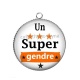Pendentif Cabochon Argent - super gendre