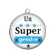 Pendentif Cabochon Argent - super gendre
