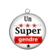 Pendentif Cabochon Argent - super gendre