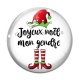 Cabochon Verre - joyeux noël mon gendre