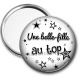 Miroir de poche - une belle fille au top