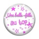 Cabochon Verre - une belle fille au top