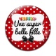 Cabochon Verre - une super belle fille