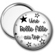 Miroir de poche - une belle fille au top