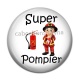 Cabochon Résine - super pompier