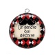 Pendentif Cabochon Argent - un gendre qui déchire