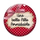 Cabochon Verre - une belle fille formidable