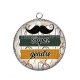Pendentif Cabochon Argent - super gendre
