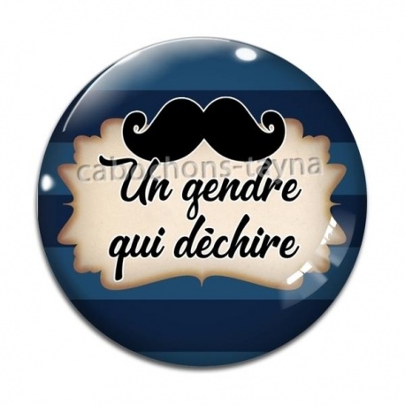 Cabochon Verre - un gendre qui déchire