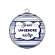 Pendentif Cabochon Argent - je suis un gendre au top