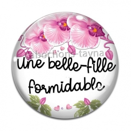 Cabochon Verre - une belle fille formidable