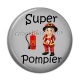 Cabochon Résine - super pompier
