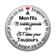 Cabochon Résine - a mon fils 