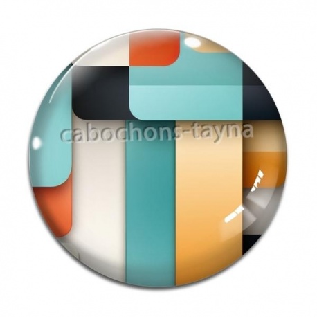 Cabochon Verre - fond abstrait