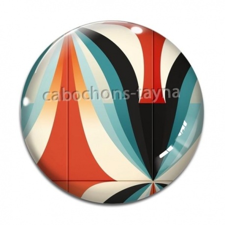 Cabochon Verre - fond abstrait