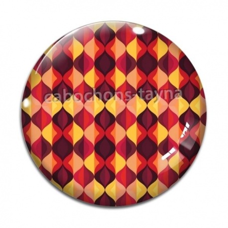 Cabochon Verre - fond abstrait