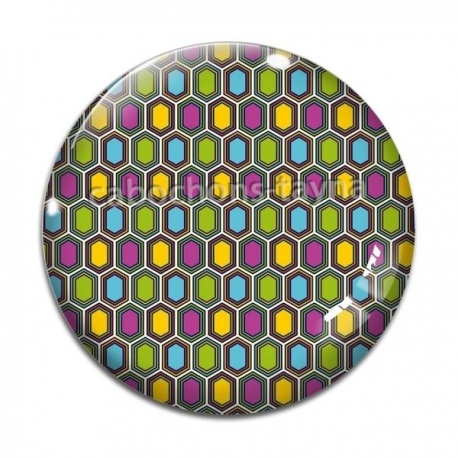 Cabochon Verre - fond abstrait
