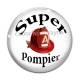Cabochon Verre - super pompier