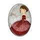 Cabochon Résine Ovale - petite fille ovale