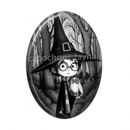 Cabochon Résine Ovale - style harry