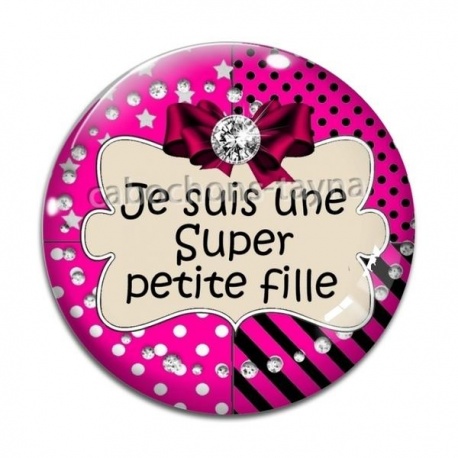 Cabochon Verre - super petite fille
