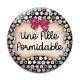 Cabochon Verre - une fille formidable