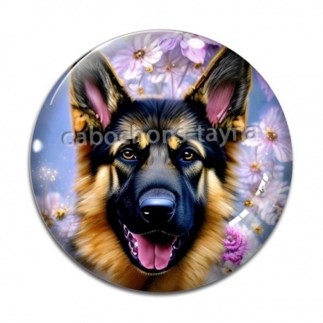 Cabochon Verre - chien