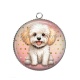 Pendentif Cabochon Argent - chien