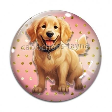 Cabochon Verre - chien