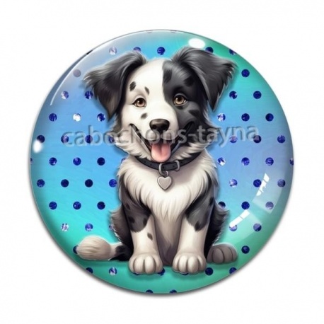 Cabochon Verre - chien