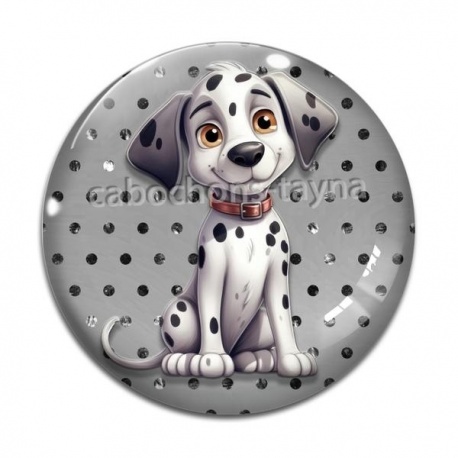 Cabochon Verre - chien