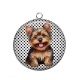 Pendentif Cabochon Argent - chien