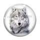 Cabochon Verre - loup