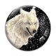 Cabochon Verre - loup